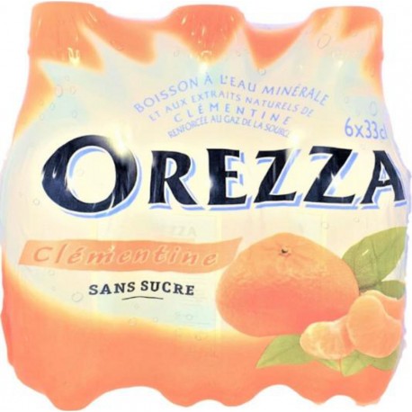 NC Eau gazeuse Orezza Clementine 6x33cl