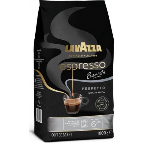 LAVAZZA Café en grains Espresso Barista Perfetto 100% arabica 1kg