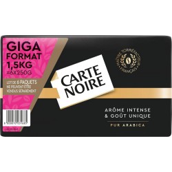 CARTE NOIRE Café moulu Classique 100% arabica 250g (pack de 6)
