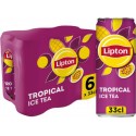 LIPTON Boisson Pétillante Ice Tea Saveur TropicalL